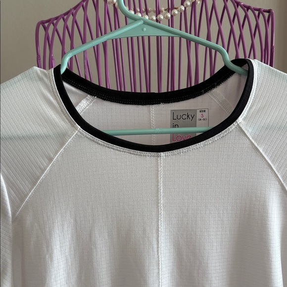 Lucky in Love White and Pink Top - Picture 3 of 7